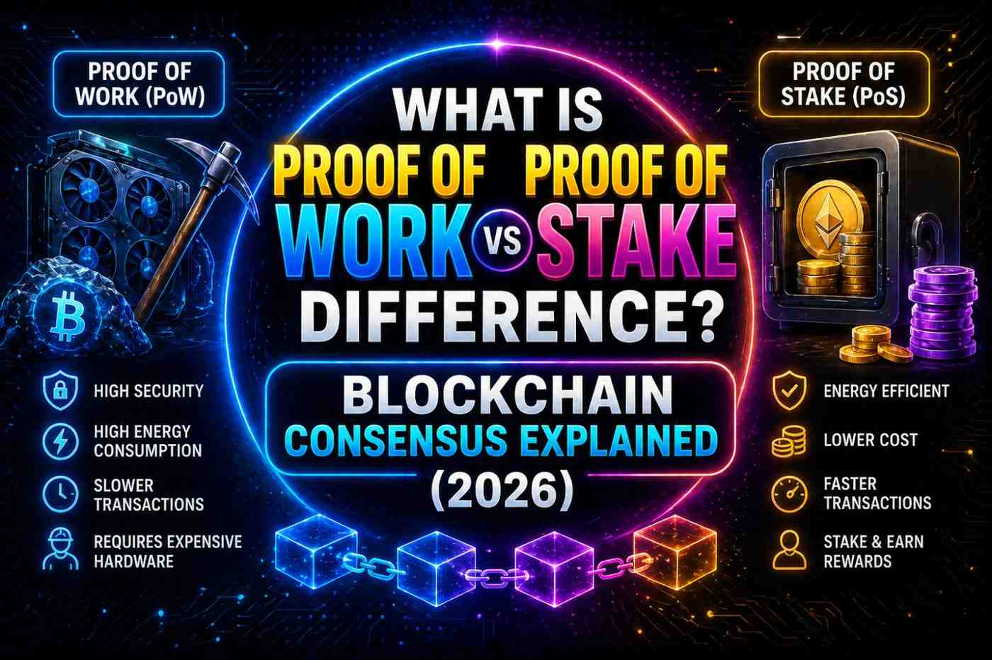 proof of work vs proof of stake difference