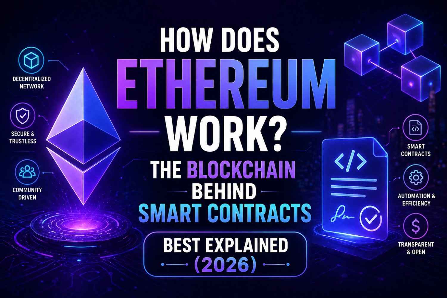 How Does Ethereum Work? The Blockchain Behind Smart Contracts Best Explained (2026)