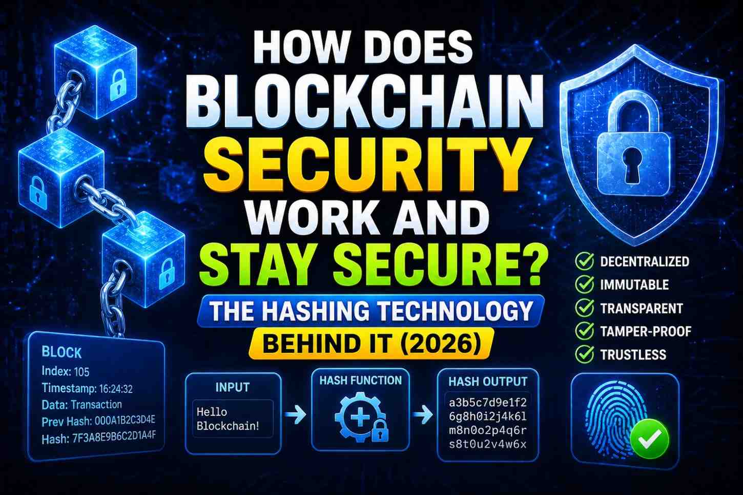 how does blockchain security work