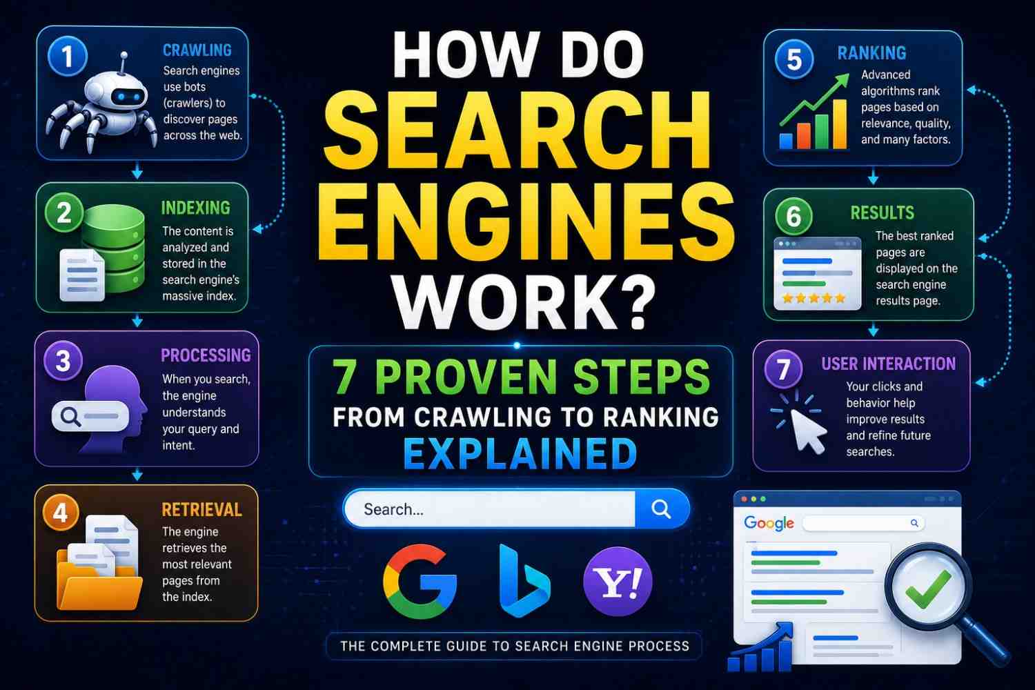 how do search engines work