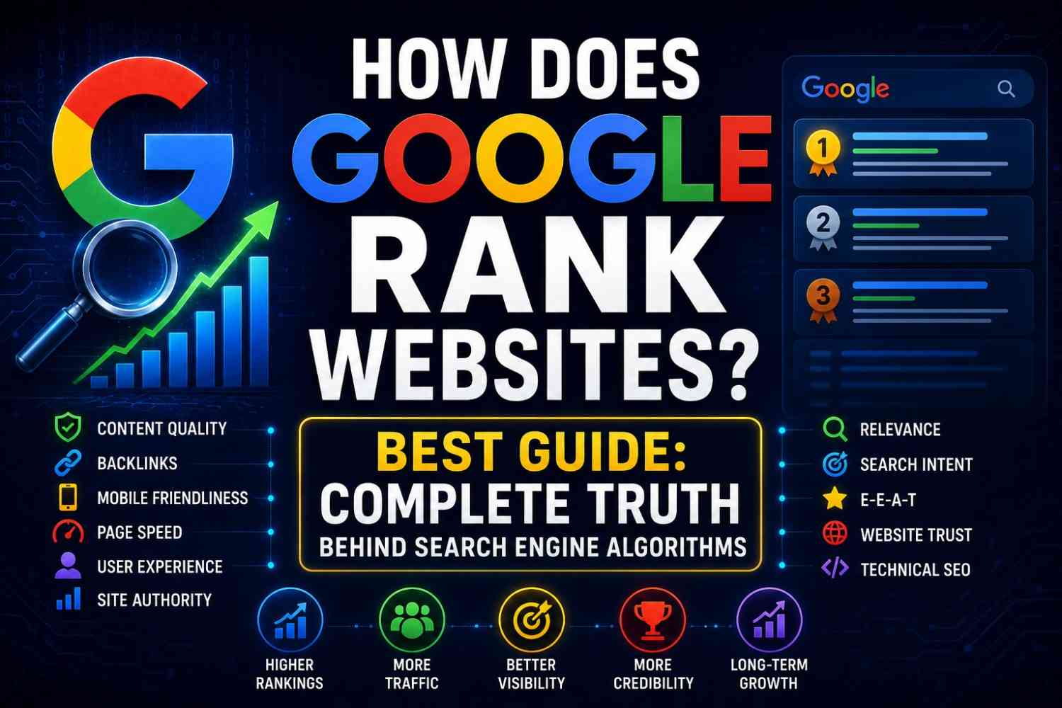 how does Google rank websites