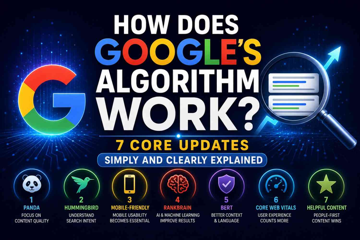 How Does Google’s Algorithm Work? 7 Core Updates Simply and Clearly Explained