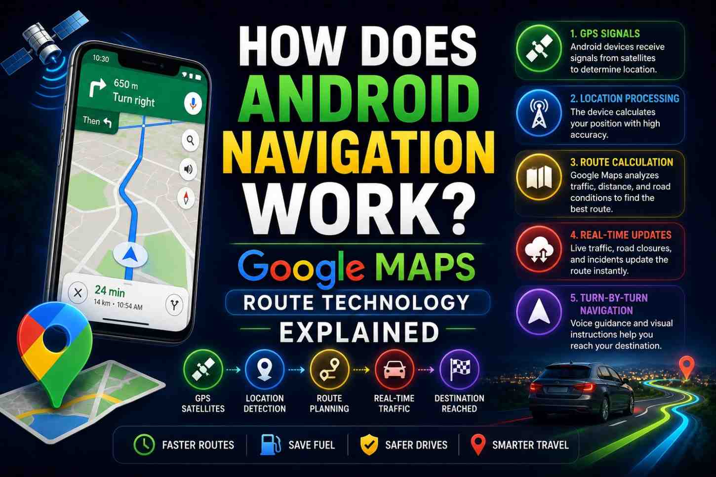 How Does Android Navigation Work? Google Maps Route Technology Explained (2026)